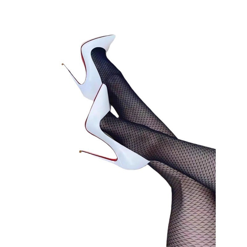 Pure desire high heels, internet celebrity OL pointed sexy fine needle toe shoes, overnight story high heels, banquet slim heels