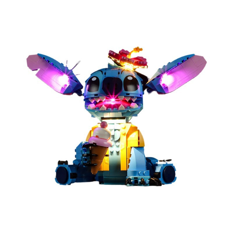 Compatible with LEGO 43249 Stitch LED lighting, Disney luminous building blocks, lighting toys