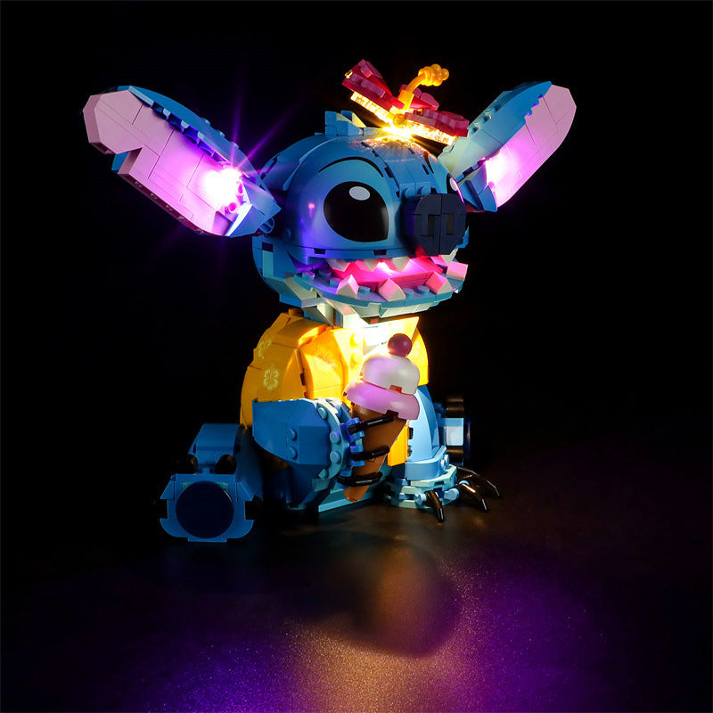 Compatible with LEGO 43249 Stitch LED lighting, Disney luminous building blocks, lighting toys